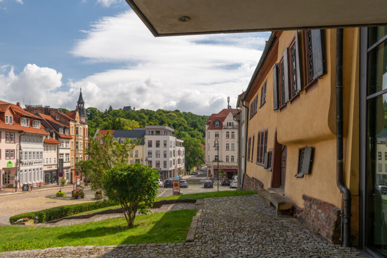 Aan het Bachhaus in Eisenach